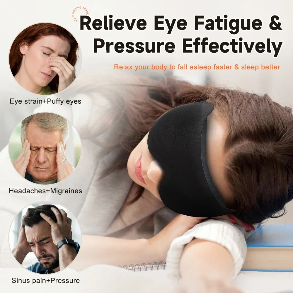 Sleeping Mask Eyepatch Blindfold Light Travel Eye Mask for 3D Sleeping Mask Slaapmasker Night Sleep Patch Portable Eyemask Pad