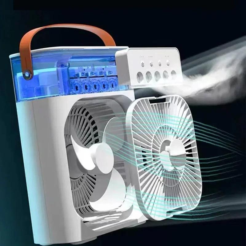 Portable 3 In 1 Fan AIr Conditioner Household Small Air Cooler LED Night Lights Humidifier Air Adjustment Home Fans Dropshipping - JZ collection