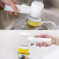 5-in-1 Handheld Bathtub Electric Brush Cleaner Scrubber for Kitchen Bathroom Cordless Cleaning Tool for Toilet Tub Home Sink - JZ collection