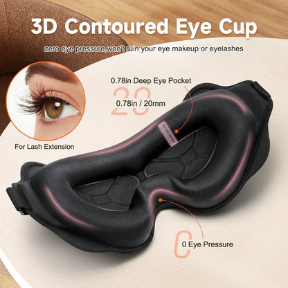 Sleeping Mask Eyepatch Blindfold Light Travel Eye Mask for 3D Sleeping Mask Slaapmasker Night Sleep Patch Portable Eyemask Pad