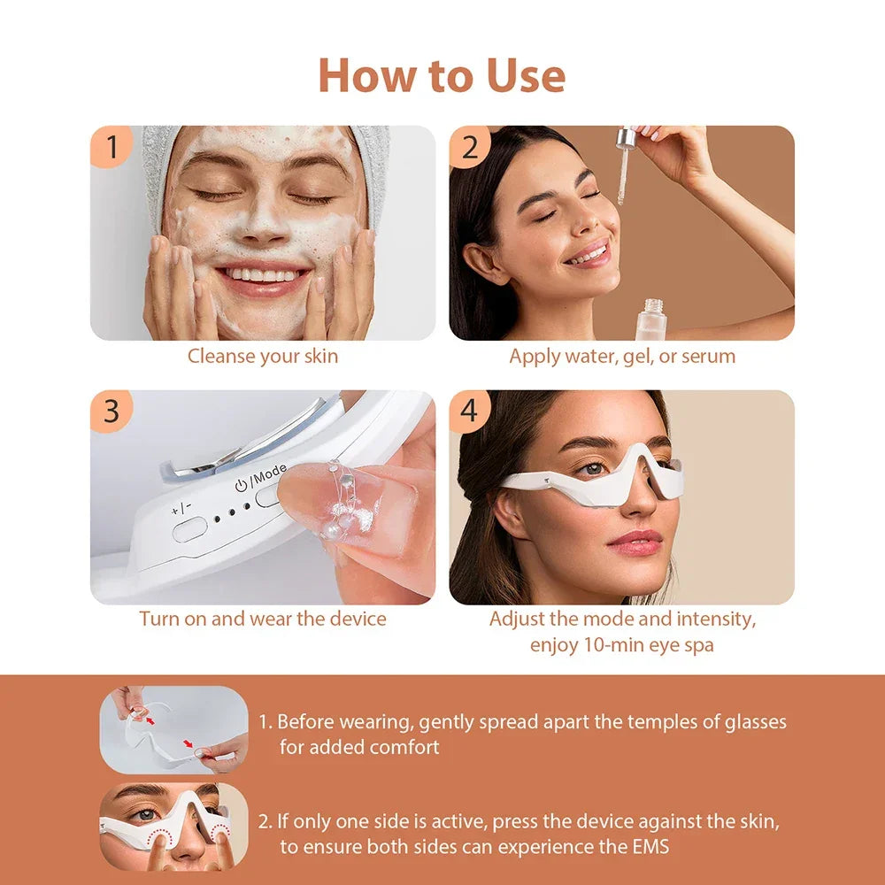 Anti-Aging Eye Massager Eyes Fatigue Relief Relaxation Relieve Dark Circles EMS Eye Care Massage