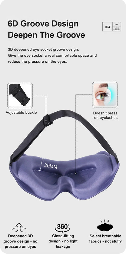 Sleeping Mask Eyepatch Blindfold Light Travel Eye Mask for 3D Sleeping Mask Slaapmasker Night Sleep Patch Portable Eyemask Pad