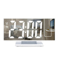 180° Arm Projection Alarm Clock Time Temperature USB Plug-in Digital Alarm Clock Snooze Table Clock 12/24H Projector LED Clock - JZ collection