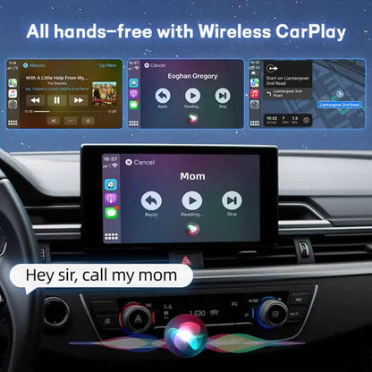 OTTOCAST U2 Air PRO Wired To Wireless CarPlay Adapter USB Dongle Smart Ai Box Car Accessories for VW Nissan Ford Volvo Kia Benz