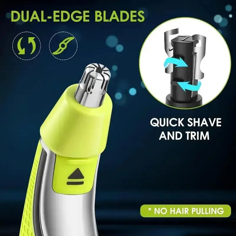 Nose Hair Trimmer Stainless Steel Nose & Ear and Eyebrows Trimmers for One Blade Pro 360/QP6530/QP6510/QP6520 ﻿