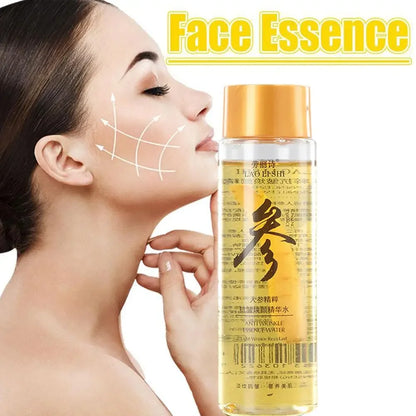 Ginseng Face Serum Lifting Firming Anti-aging Essential Oil Anti Wrinkle Fade Fine Line Nourishing Moisturizing Skin Care 120ml