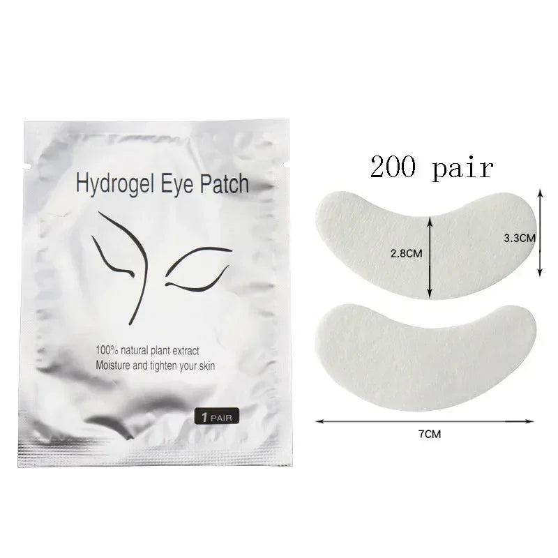 50/100/200 Pairs Eyelash Pad Gel Hydrogel Eye Patch Grafting Under Eye Paper Sticker Fox Wraps Eyelash Extension Makeup Tools
