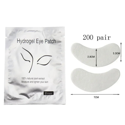 50/100/200 Pairs Eyelash Pad Gel Hydrogel Eye Patch Grafting Under Eye Paper Sticker Fox Wraps Eyelash Extension Makeup Tools
