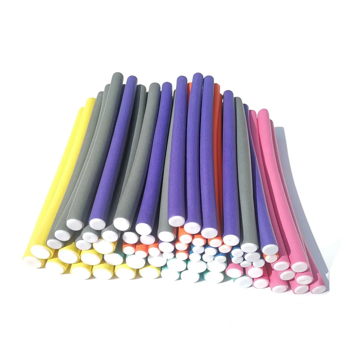 Flexible Hair Curling Rods – 10PCS No-Heat Soft Foam Hair Rollers