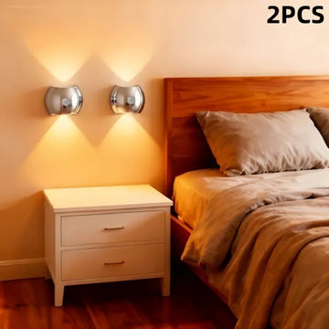 2PCS Bedroom/Living Room Lights, Motion Sensor, Luxurious Style