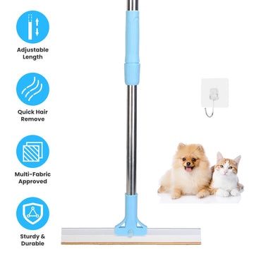 1Pc Pet Hair Removal Rake With 54.33in Adjustable