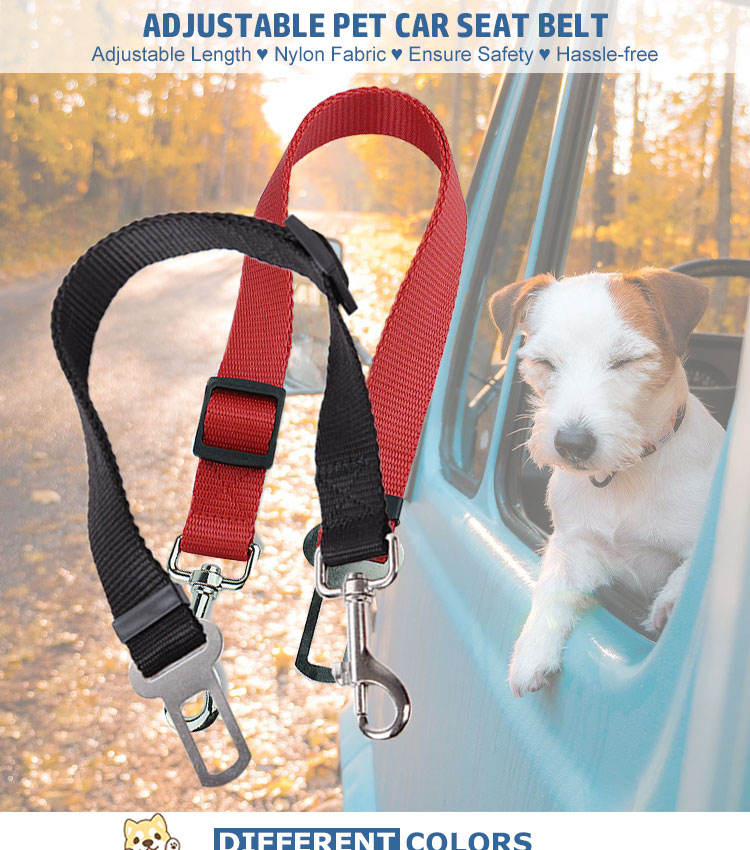High Quality Durable Pet Cat Dog Vehicle Leash Nylon Adjustable