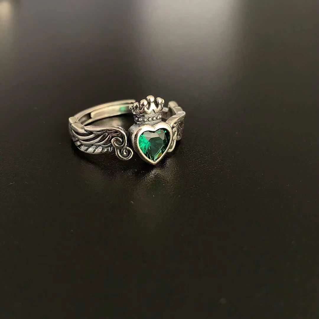 Zircon Angel Wings Ring For Women
