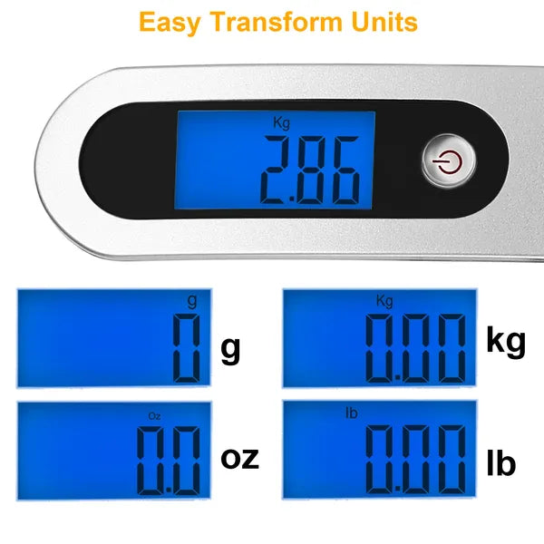Portable Digital Luggage Scale 50kg 10g LCD Hanging Luggage Scale