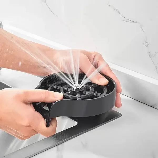 Two-piece Kitchen Sink Faucet Cup Flusher, Automatic Sink Flusher