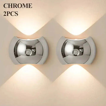 LED Modern Indoor Wall Light With Motion Sensor 3 Color Modes