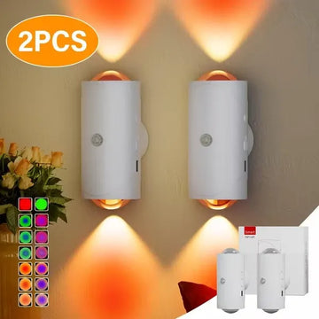 Motion Sensor Night Light Wall Lamp With USB Type-C Charging Ultra Long Battery