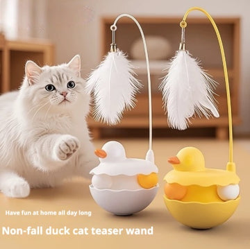 Cat Toys Interactive Toy For Cat , Kitten Toys, Lightweight Resin Duck Shape